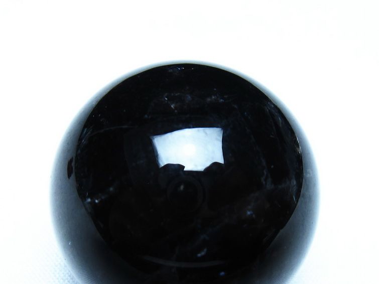 黒水晶 モリオン 丸玉 35mm スフィア 置物 原石 141-7407[sold out]