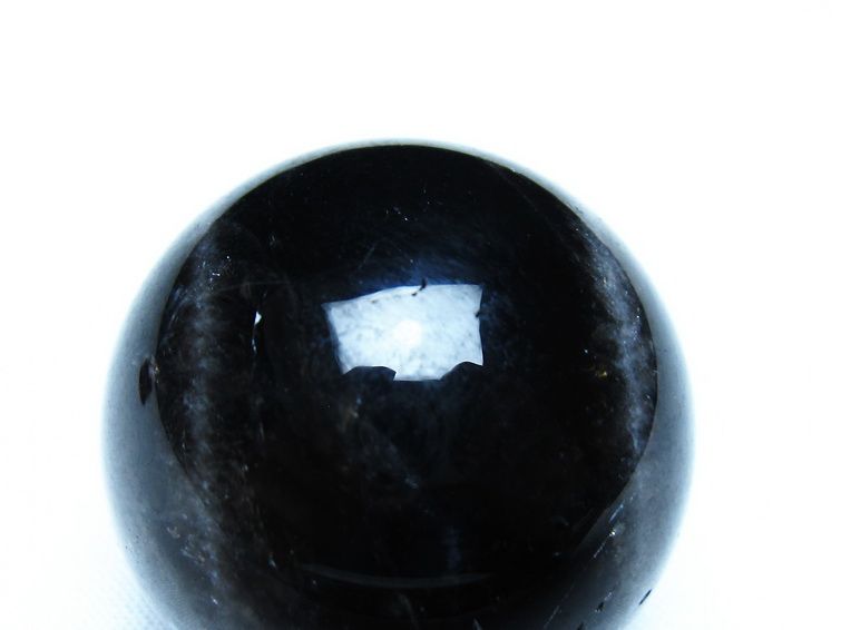 黒水晶 モリオン 丸玉 35mm スフィア 置物 原石 141-7408[sold out]