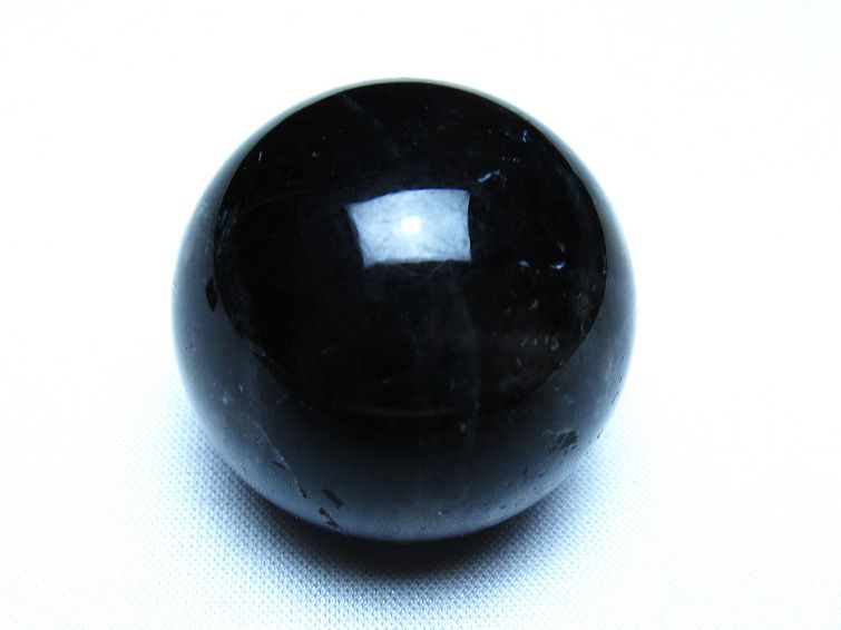 黒水晶 モリオン 丸玉 35mm スフィア 置物 原石 141-7409 [sold out]