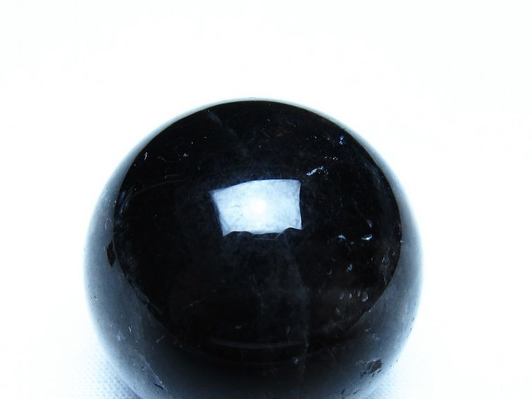 黒水晶 モリオン 丸玉 35mm スフィア 置物 原石 141-7409 [sold out]