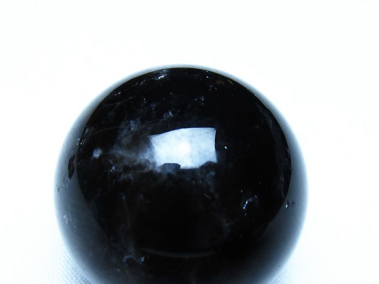 黒水晶 モリオン 丸玉 35mm スフィア 置物 原石 141-7410[sold out]