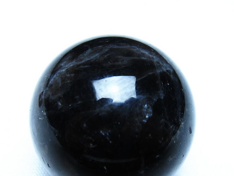 黒水晶 モリオン 丸玉 35mm スフィア 置物 原石 141-7412[sold out]