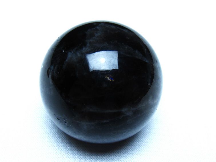 黒水晶 モリオン 丸玉 35mm スフィア 置物 原石 141-7415[sold out]