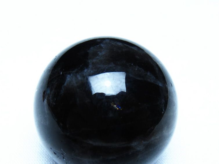 黒水晶 モリオン 丸玉 35mm スフィア 置物 原石 141-7415[sold out]
