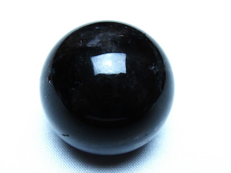 黒水晶 モリオン 丸玉 35mm スフィア 置物 原石 141-7416[sold out]