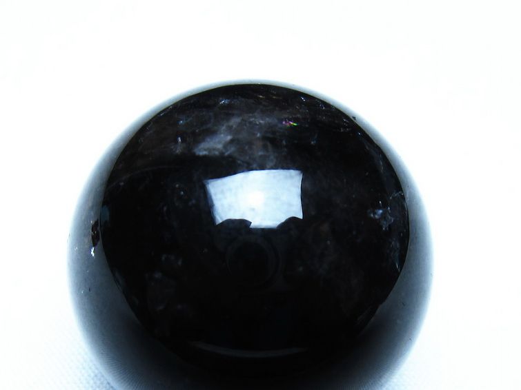 黒水晶 モリオン 丸玉 35mm スフィア 置物 原石 141-7416[sold out]