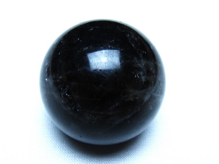 黒水晶 モリオン 丸玉 35mm スフィア 置物 原石 141-7417[sold out]