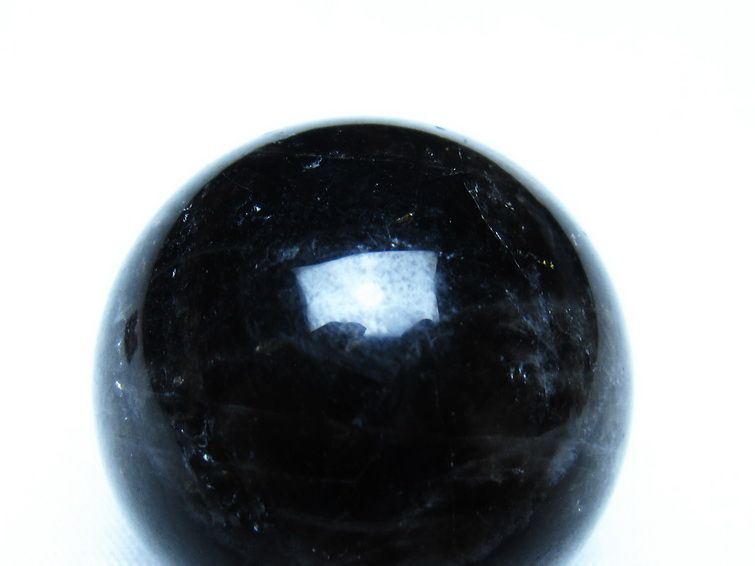 黒水晶 モリオン 丸玉 35mm スフィア 置物 原石 141-7417[sold out]