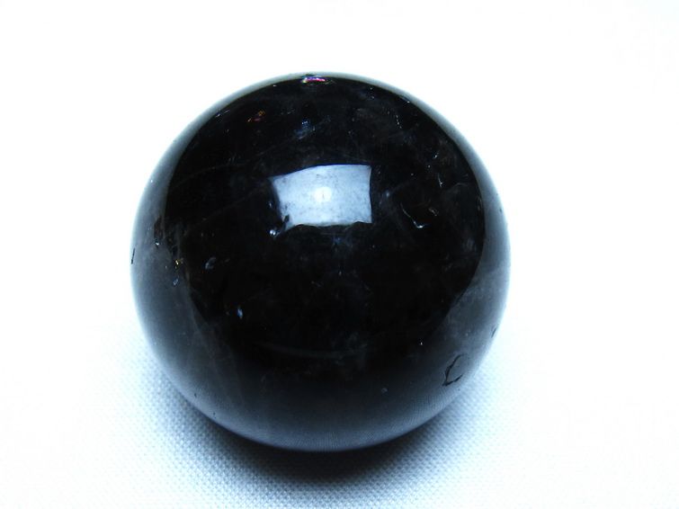 黒水晶 モリオン 丸玉 35mm スフィア 置物 原石 141-7419[sold out]