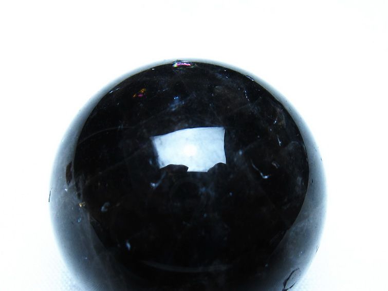 黒水晶 モリオン 丸玉 35mm スフィア 置物 原石 141-7419[sold out]