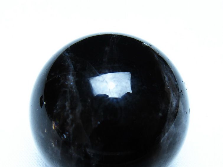 黒水晶 モリオン 丸玉 35mm スフィア 置物 原石 141-7420[sold out]