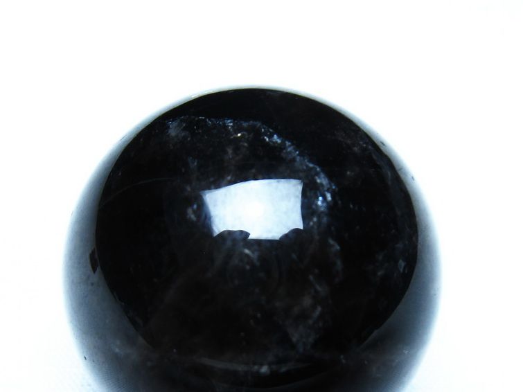 黒水晶 モリオン 丸玉 35mm スフィア 置物 原石 141-7421[sold out]