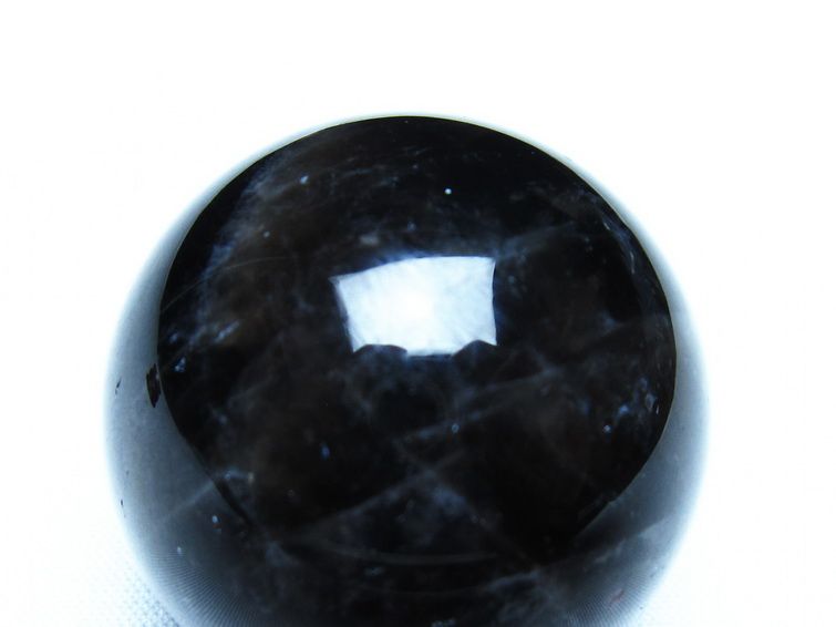 黒水晶 モリオン 丸玉 36mm スフィア 置物 原石 141-7422 [sold out]