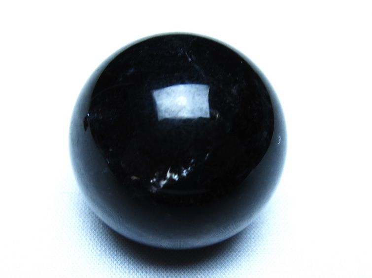 黒水晶 モリオン 丸玉 36mm スフィア 置物 原石 141-7425 [sold out]