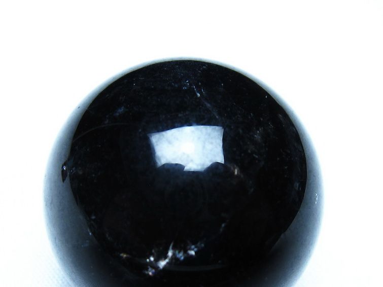 黒水晶 モリオン 丸玉 36mm スフィア 置物 原石 141-7425 [sold out]