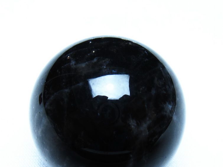 黒水晶 モリオン 丸玉 36mm スフィア 置物 原石 141-7426 [sold out]