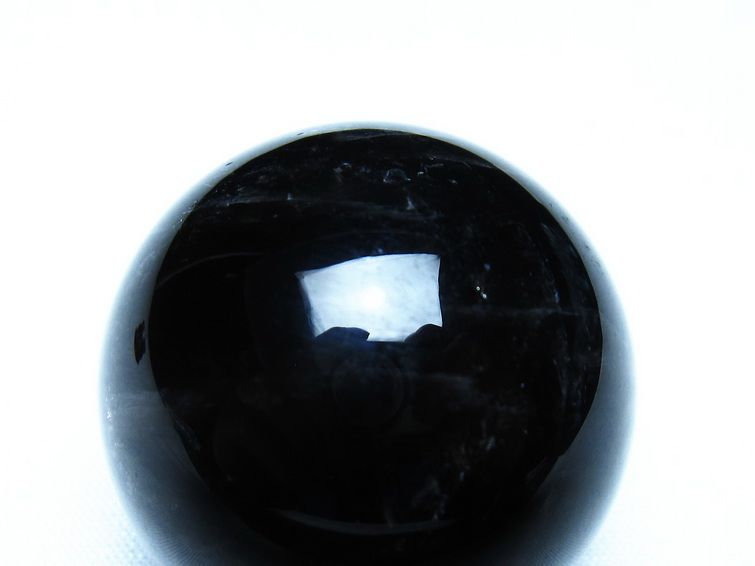 黒水晶 モリオン 丸玉 36mm スフィア 置物 原石 141-7428 [sold out]