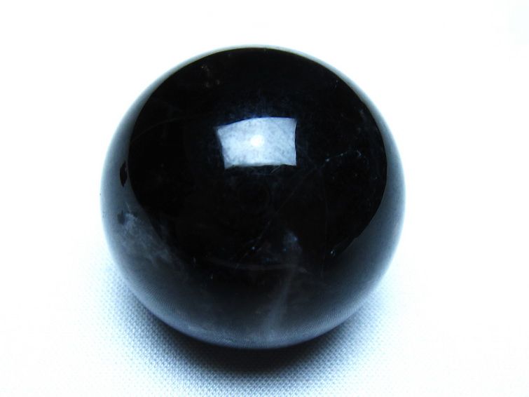 黒水晶 モリオン 丸玉 36mm スフィア 置物 原石 141-7429 [sold out]