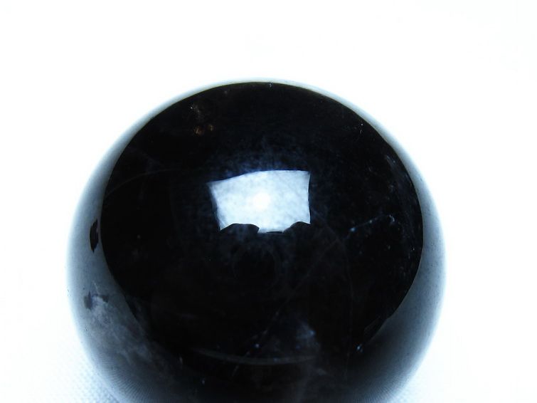 黒水晶 モリオン 丸玉 36mm スフィア 置物 原石 141-7429 [sold out]