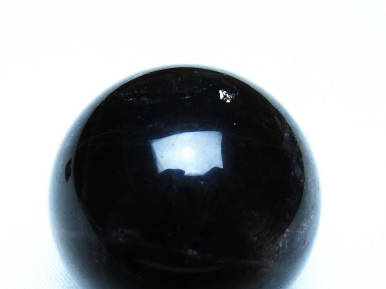 黒水晶 モリオン 丸玉 36mm スフィア 置物 原石 141-7430 [sold out]