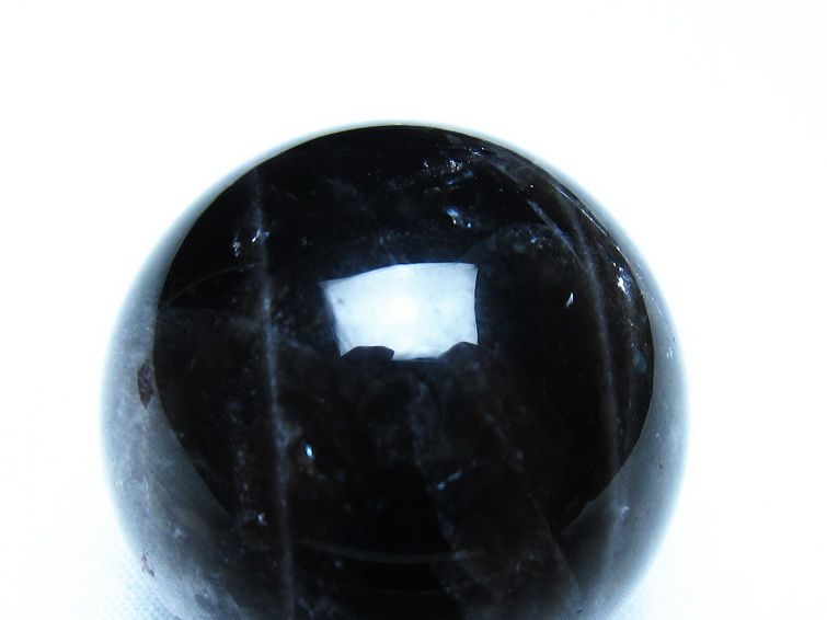黒水晶 モリオン 丸玉 36mm スフィア 置物 原石 141-7431 [sold out]