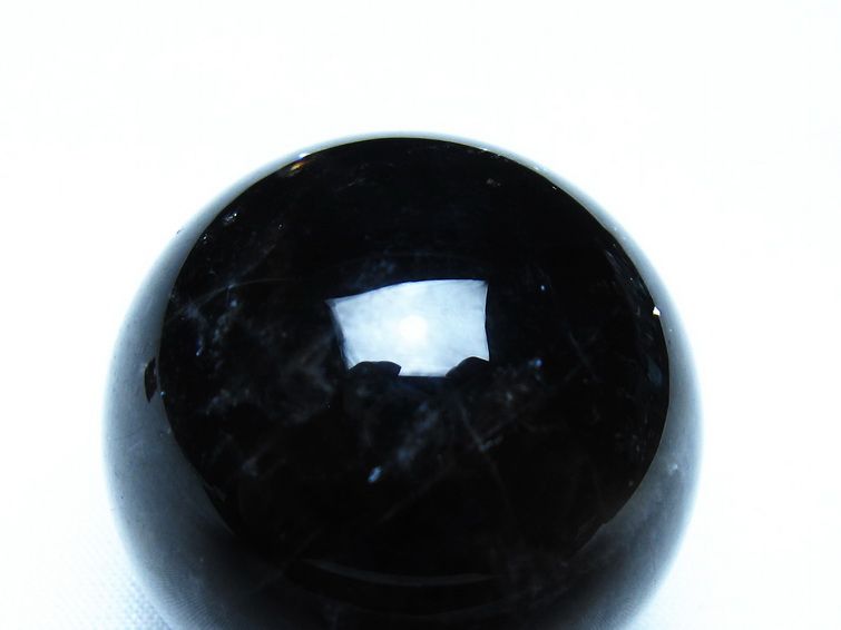 黒水晶 モリオン 丸玉 36mm スフィア 置物 原石 141-7432 [sold out]