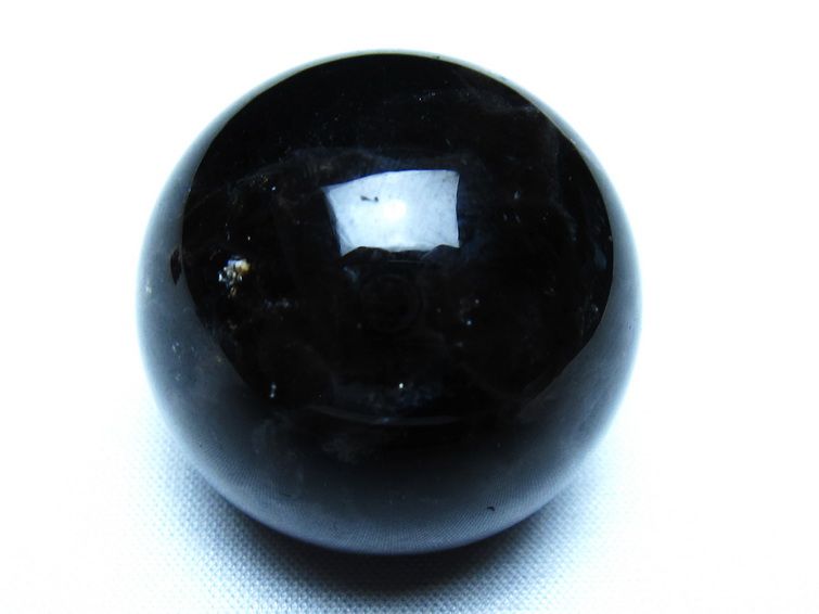黒水晶 モリオン 丸玉 36mm スフィア 置物 原石 141-7434 [sold out]
