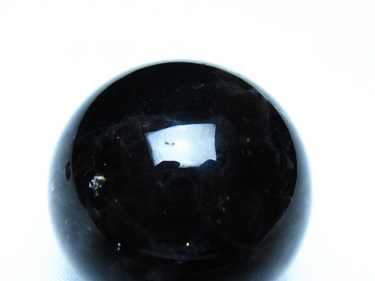 黒水晶 モリオン 丸玉 36mm スフィア 置物 原石 141-7434 [sold out]