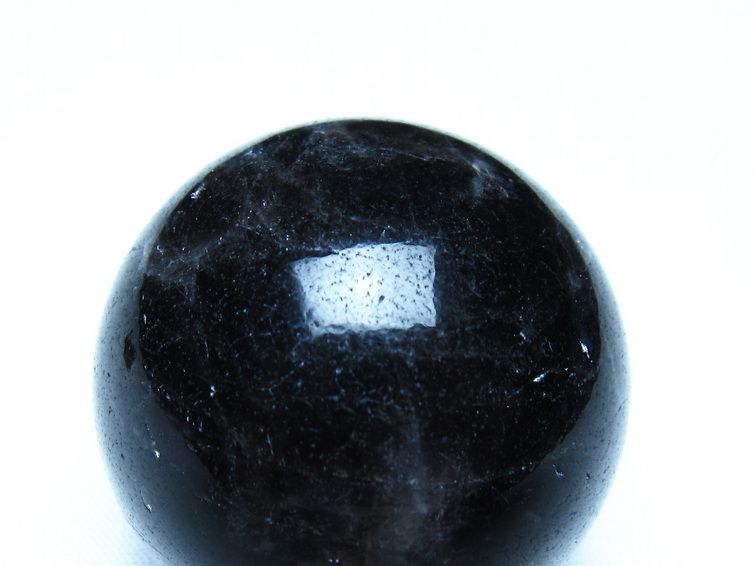 黒水晶 モリオン 丸玉 42mm スフィア 置物 原石 141-7437 [sold out]