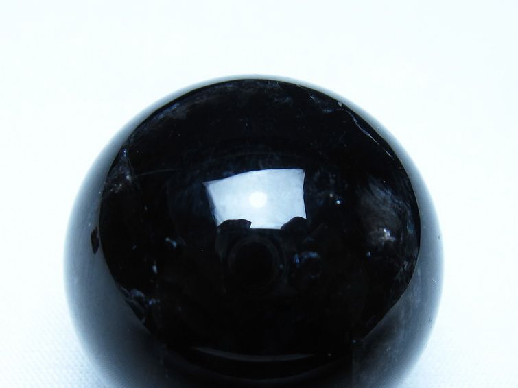 黒水晶 モリオン 丸玉 36mm スフィア 置物 原石 141-7439