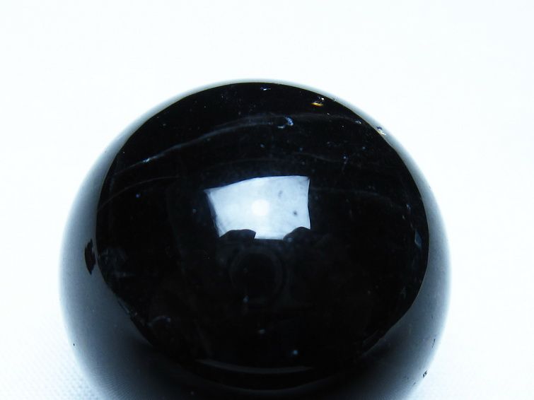 黒水晶 モリオン 丸玉 36mm スフィア 置物 原石 141-7440 [sold out]
