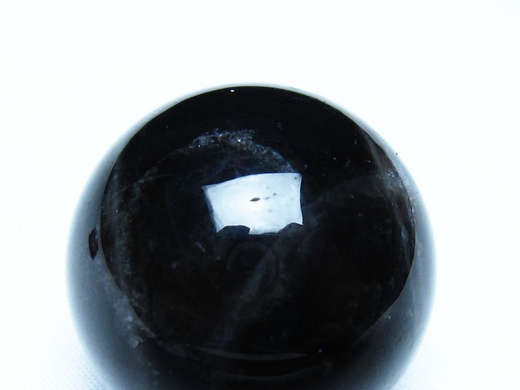 黒水晶 モリオン 丸玉 36mm スフィア 置物 原石 141-7442