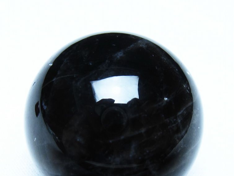 黒水晶 モリオン 丸玉 36mm スフィア 置物 原石 141-7443 【sold out】