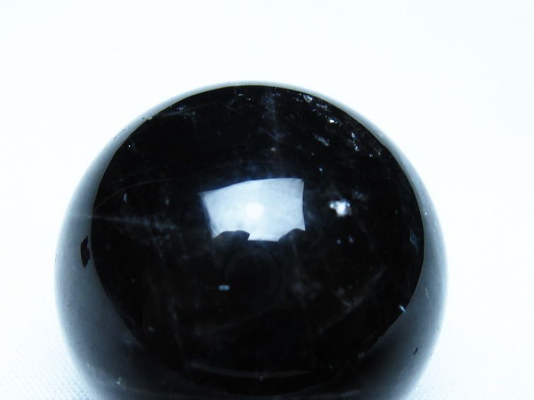 黒水晶 モリオン 丸玉 36mm スフィア 置物 原石 141-7445 【sold out】