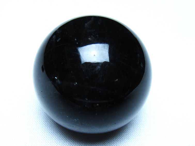 黒水晶 モリオン 丸玉 36mm スフィア 置物 原石 141-7446 [sold out]