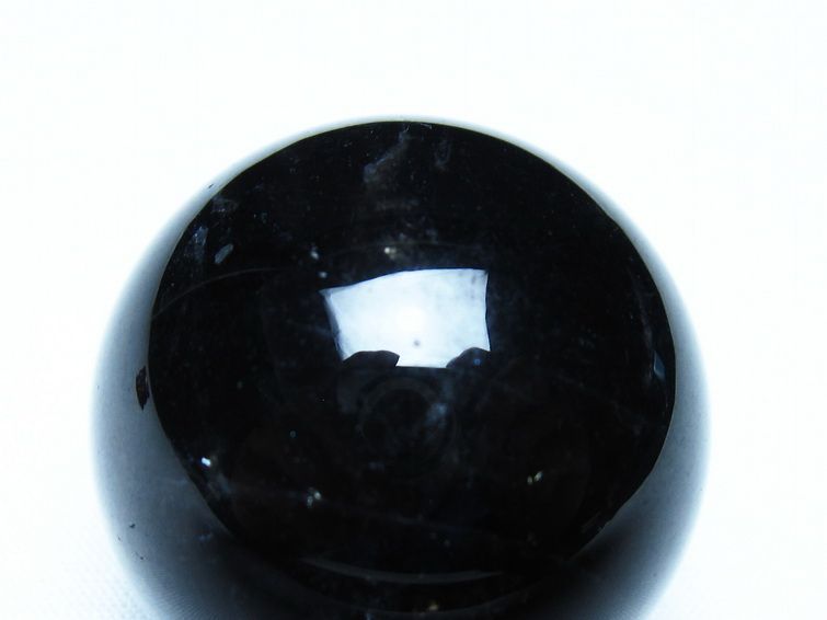 黒水晶 モリオン 丸玉 36mm スフィア 置物 原石 141-7446 [sold out]
