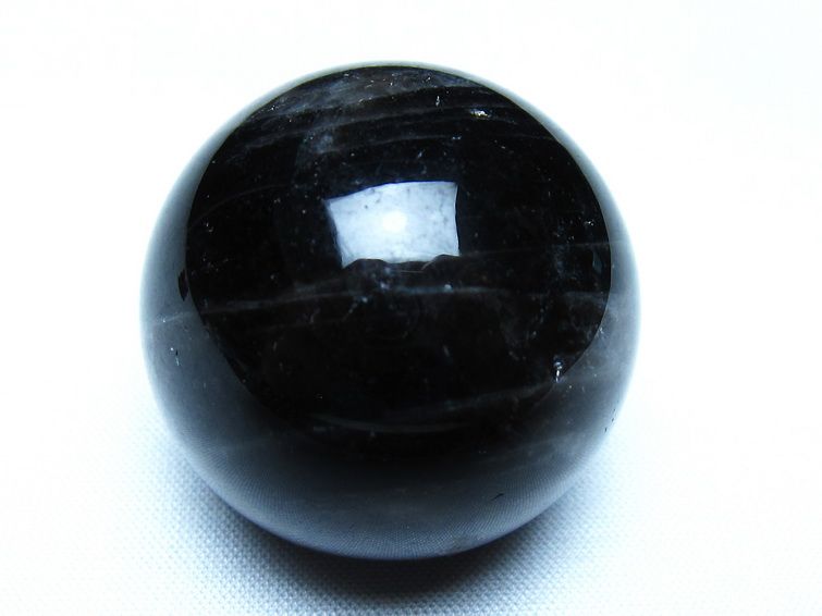 黒水晶 モリオン 丸玉 36mm スフィア 置物 原石 141-7447