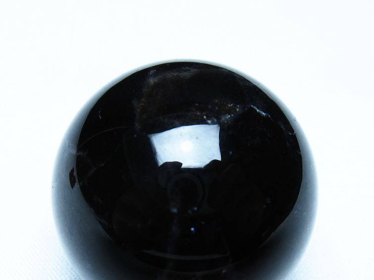 黒水晶 モリオン 丸玉 36mm スフィア 置物 原石 141-7448 【sold out】