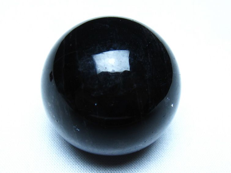 黒水晶 モリオン 丸玉 36mm スフィア 置物 原石 141-7450 [sold out]