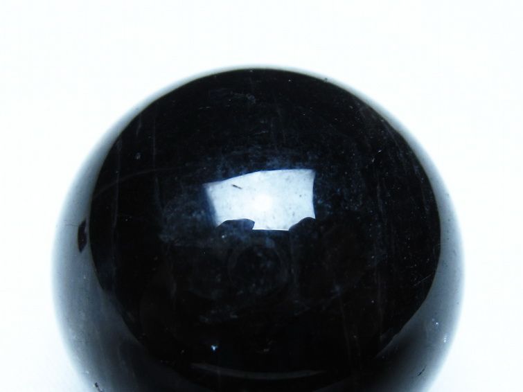 黒水晶 モリオン 丸玉 36mm スフィア 置物 原石 141-7450 [sold out]