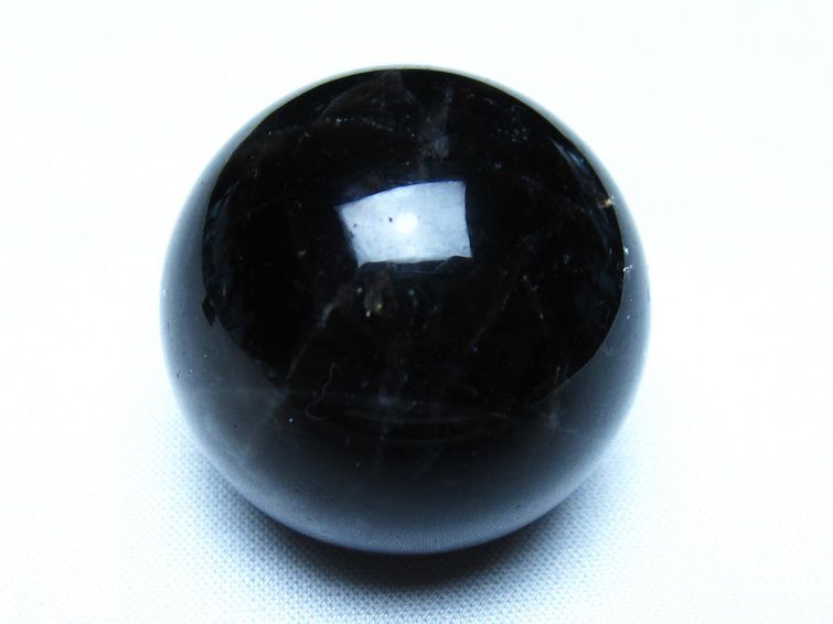 黒水晶 モリオン 丸玉 36mm スフィア 置物 原石 141-7452 【sold out】