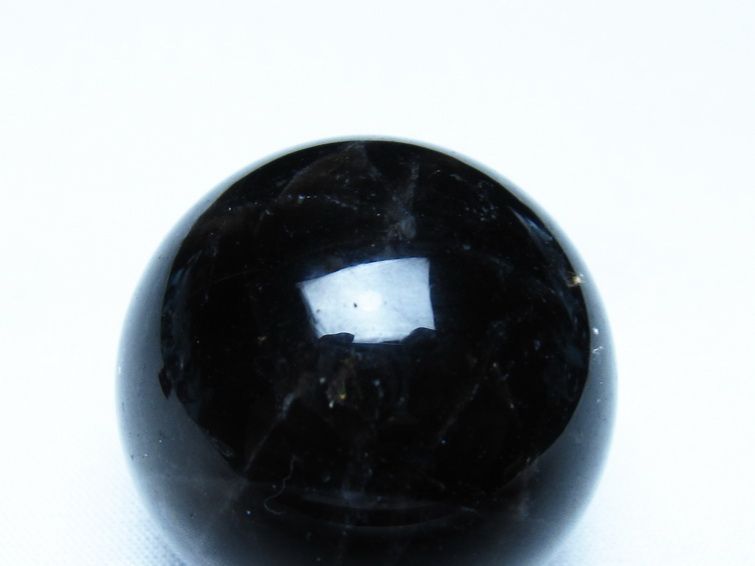 黒水晶 モリオン 丸玉 36mm スフィア 置物 原石 141-7452 【sold out】