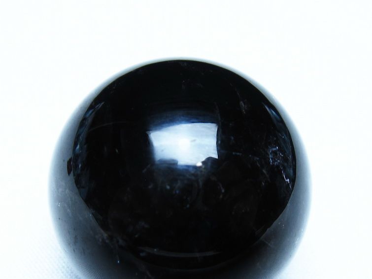 黒水晶 モリオン 丸玉 36mm スフィア 置物 原石 141-7456 [sold out]