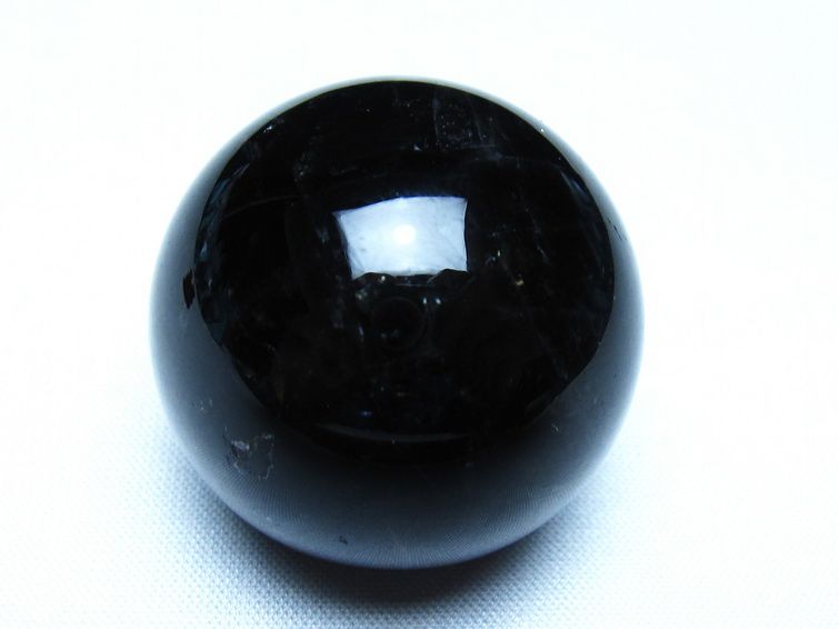 黒水晶 モリオン 丸玉 36mm スフィア 置物 原石 141-7457
