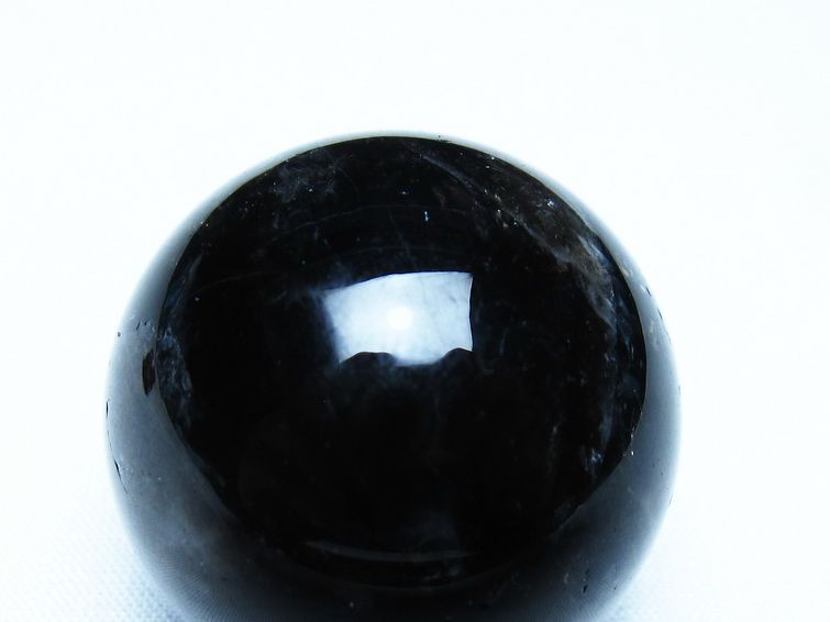 黒水晶 モリオン 丸玉 35mm スフィア 置物 原石 141-7460 【sold out】