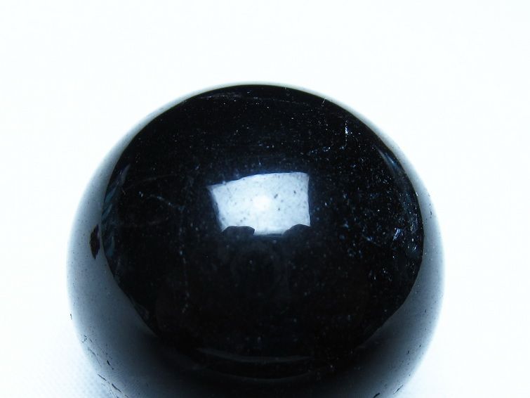 モリオン 丸玉 黒水晶 丸玉 35mm スフィア 置物 原石 141-7464