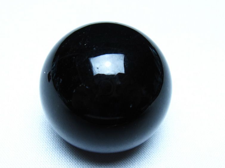 モリオン 丸玉 黒水晶 丸玉 35mm スフィア 置物 原石 141-7470 [sold out]