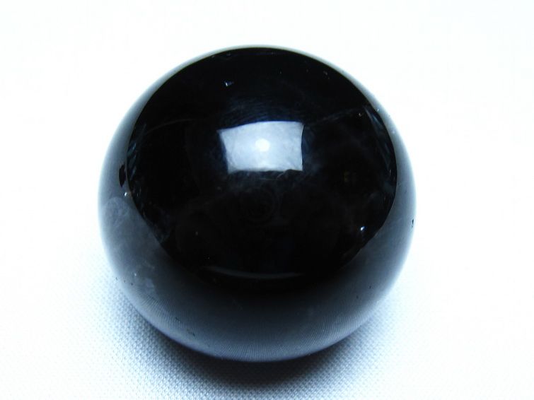 モリオン 丸玉 黒水晶 丸玉 35mm スフィア 置物 原石 141-7471 【sold out】