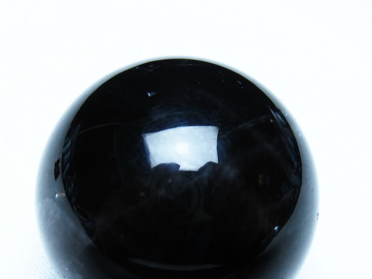 モリオン 丸玉 黒水晶 丸玉 35mm スフィア 置物 原石 141-7471 【sold out】