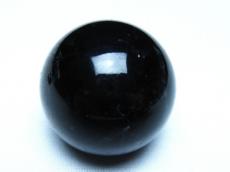 モリオン 丸玉 黒水晶 丸玉 35mm スフィア 置物 原石 141-7481 【sold out】